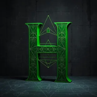Geometric — letter H