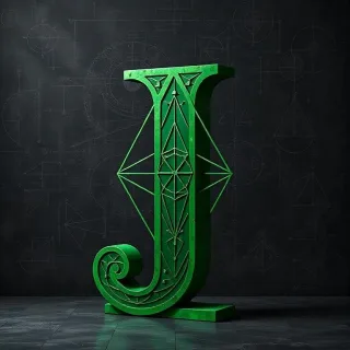 Geometric — letter J