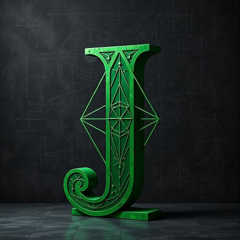 Geometric — letter J