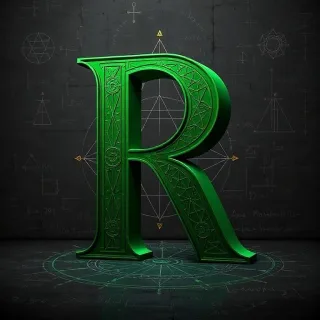 Geometric — letter R