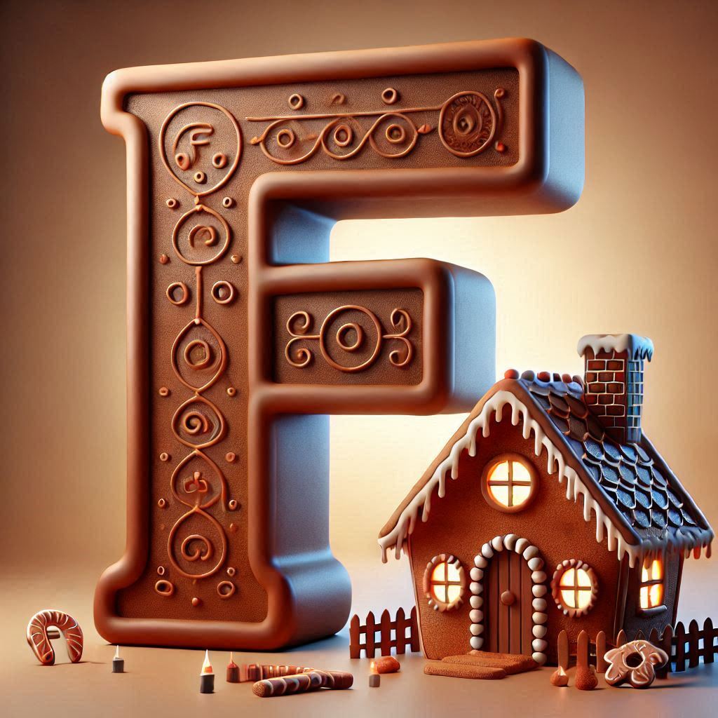 Gingerbread house 2 — letter F