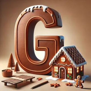 Gingerbread house 2 — letter G