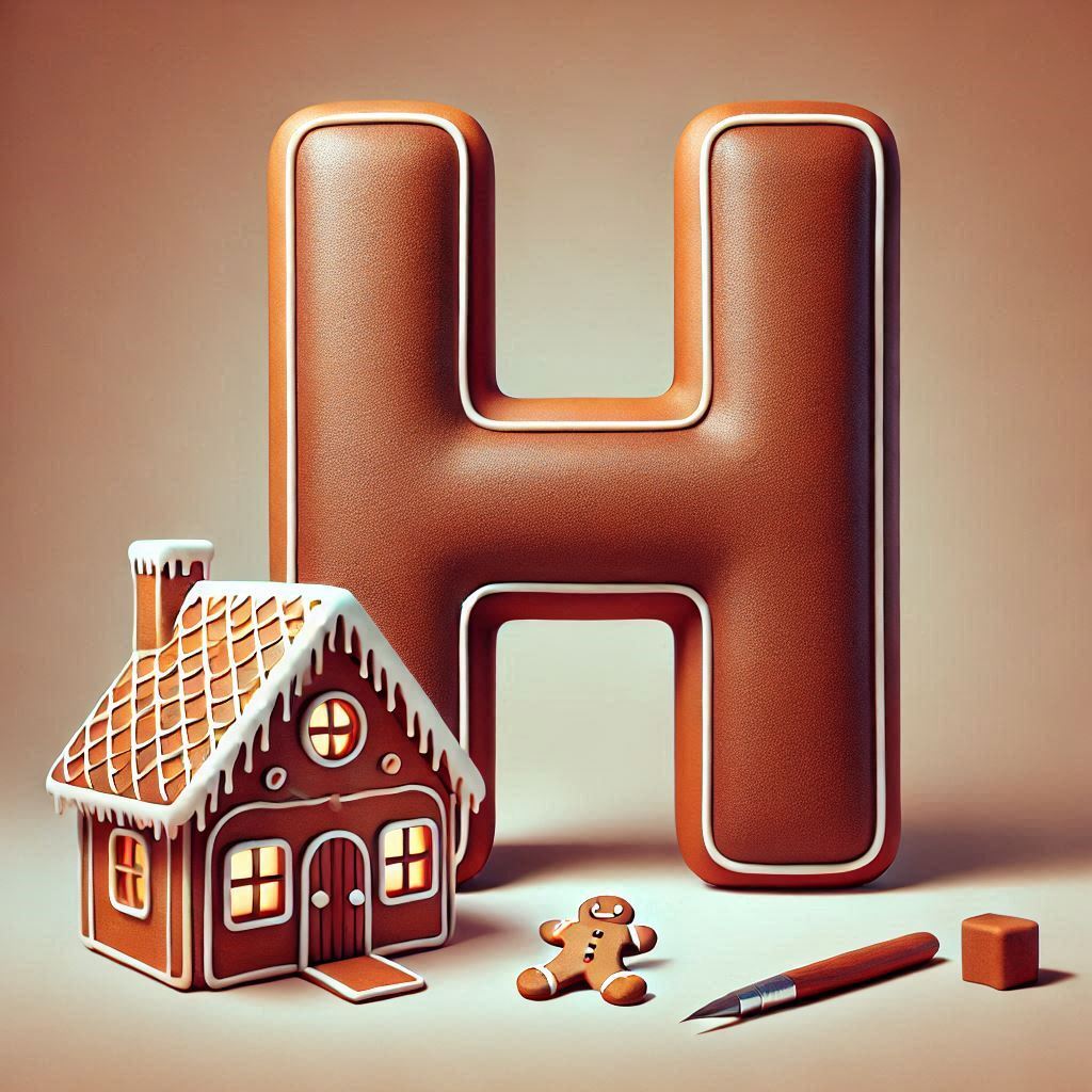 Gingerbread house 2 — letter H