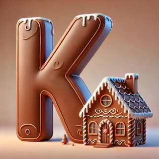 Gingerbread house 2 — letter K