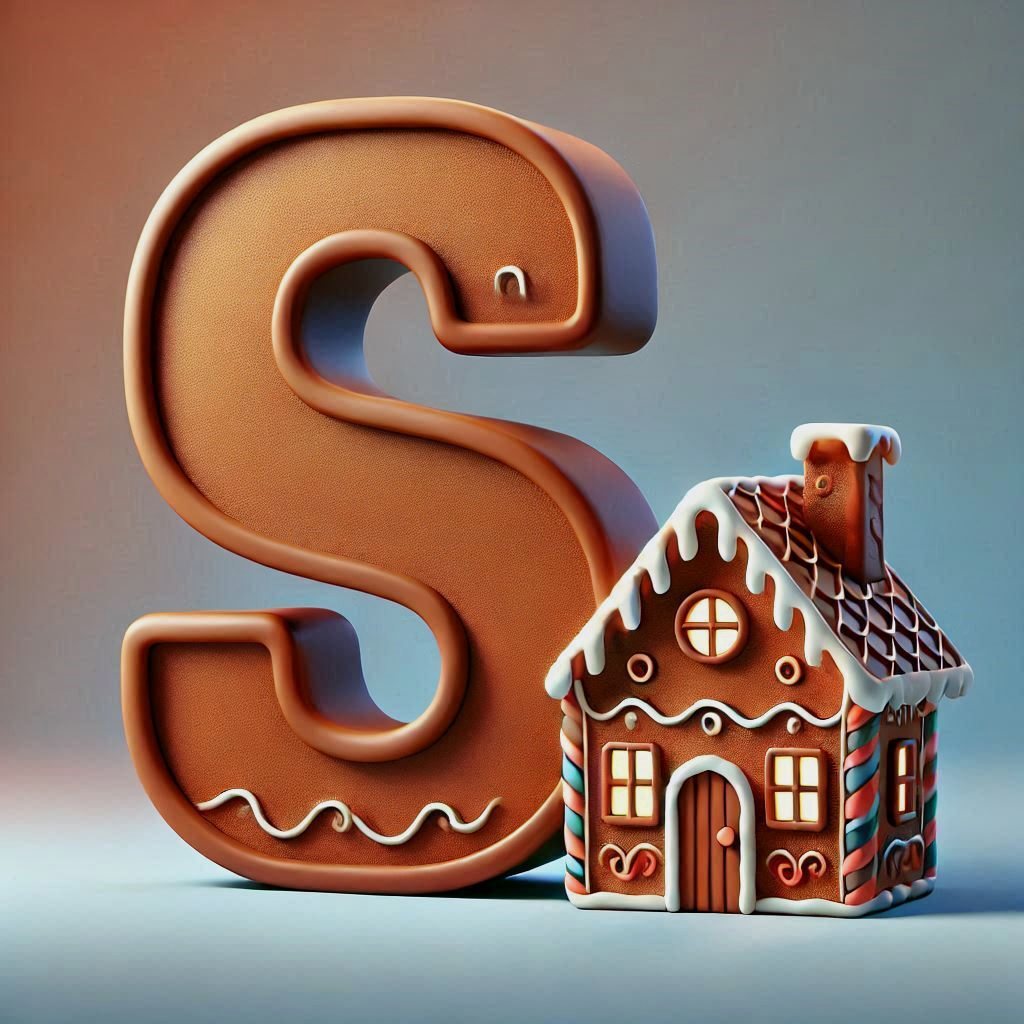 Gingerbread house 2 — letter S