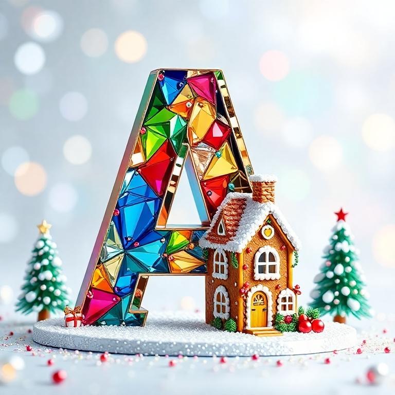 Gingerbread house — letter A