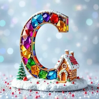 Gingerbread house — letter C