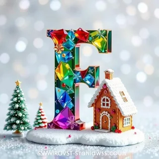 Gingerbread house — letter F