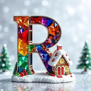 Gingerbread house — letter R
