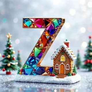 Gingerbread house — letter Z