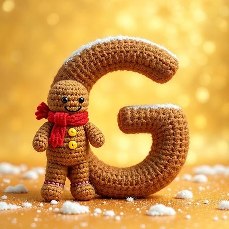 Gingerbread man — letter G