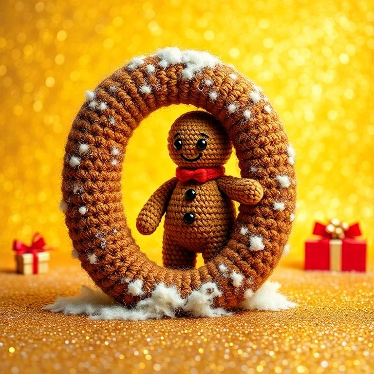 Gingerbread man — letter O