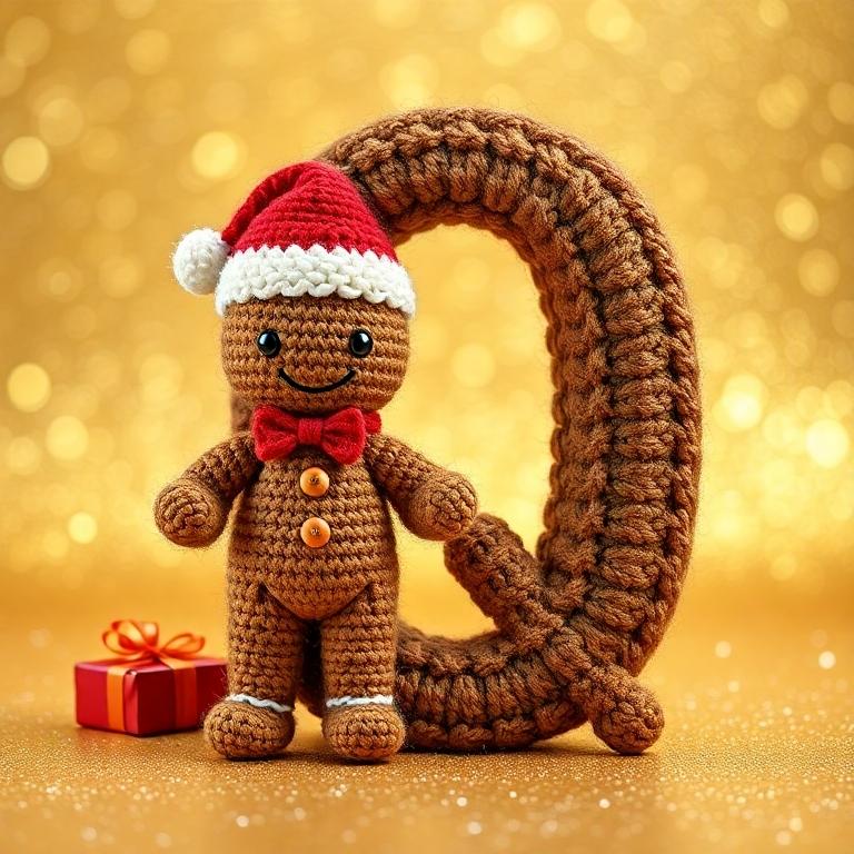 Gingerbread man — letter Q