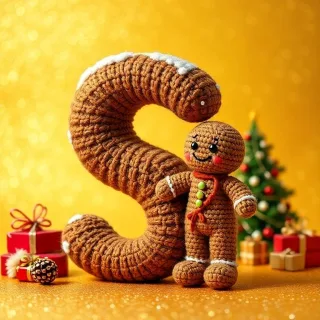 Gingerbread man — letter S