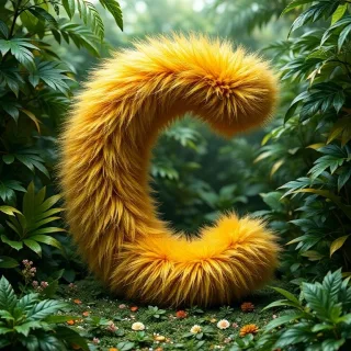 Gold fur — letter C