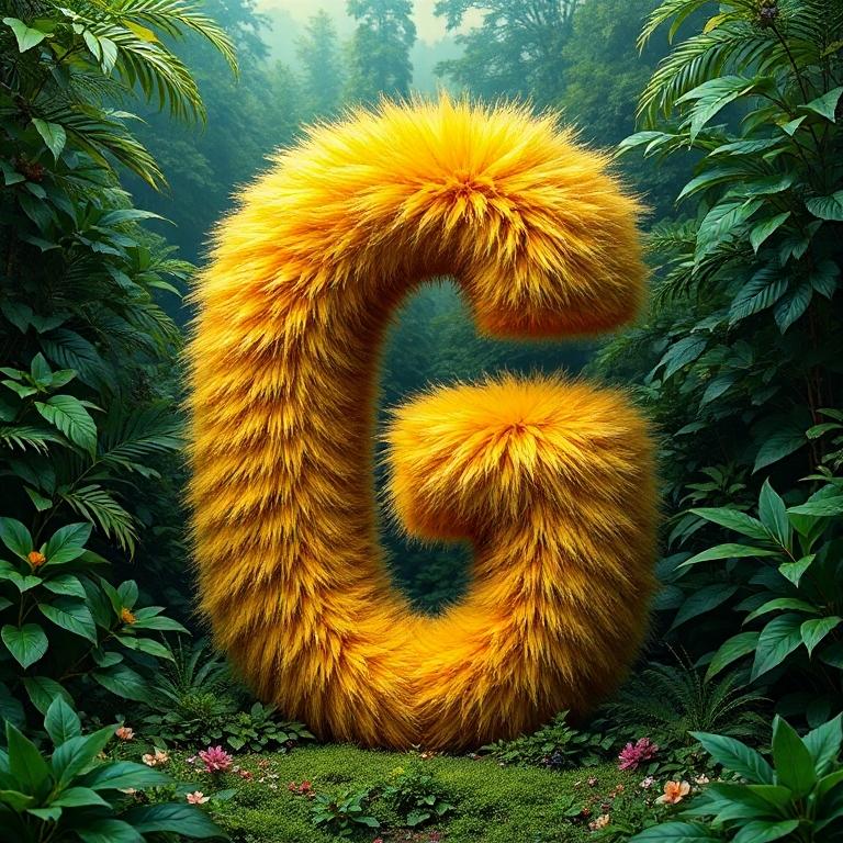 Gold fur — letter G