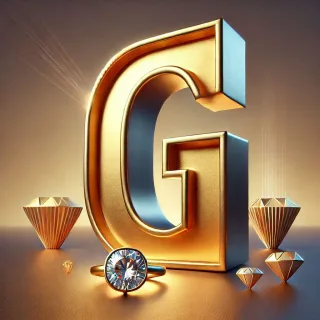 Gold ring — letter G