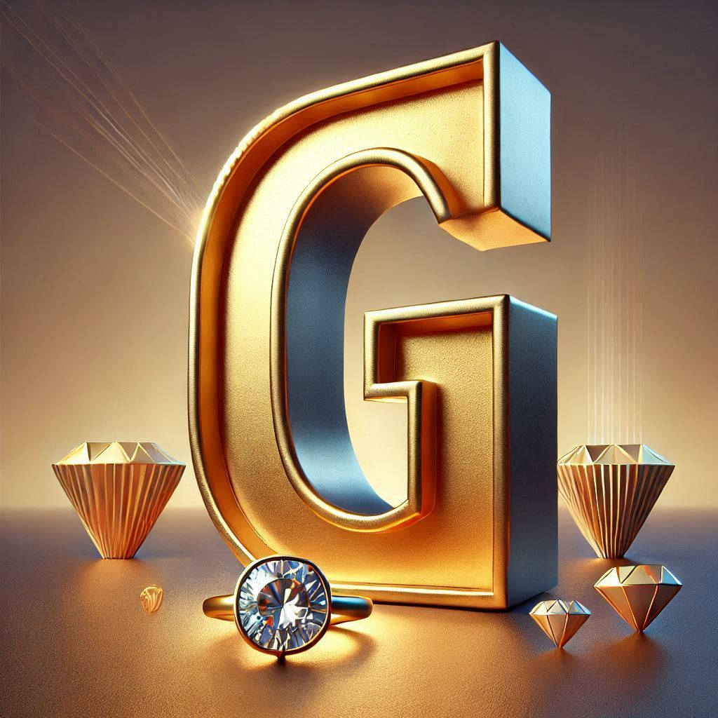 Gold ring — letter G