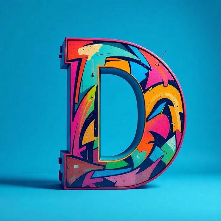Graffiti — letter D