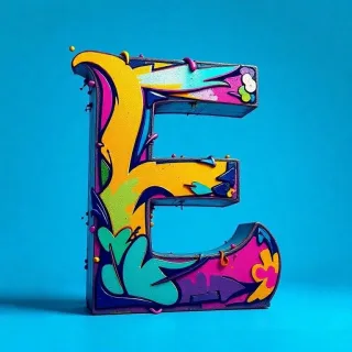 Graffiti — letter E