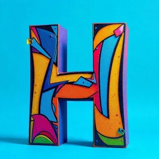 Graffiti — letter H