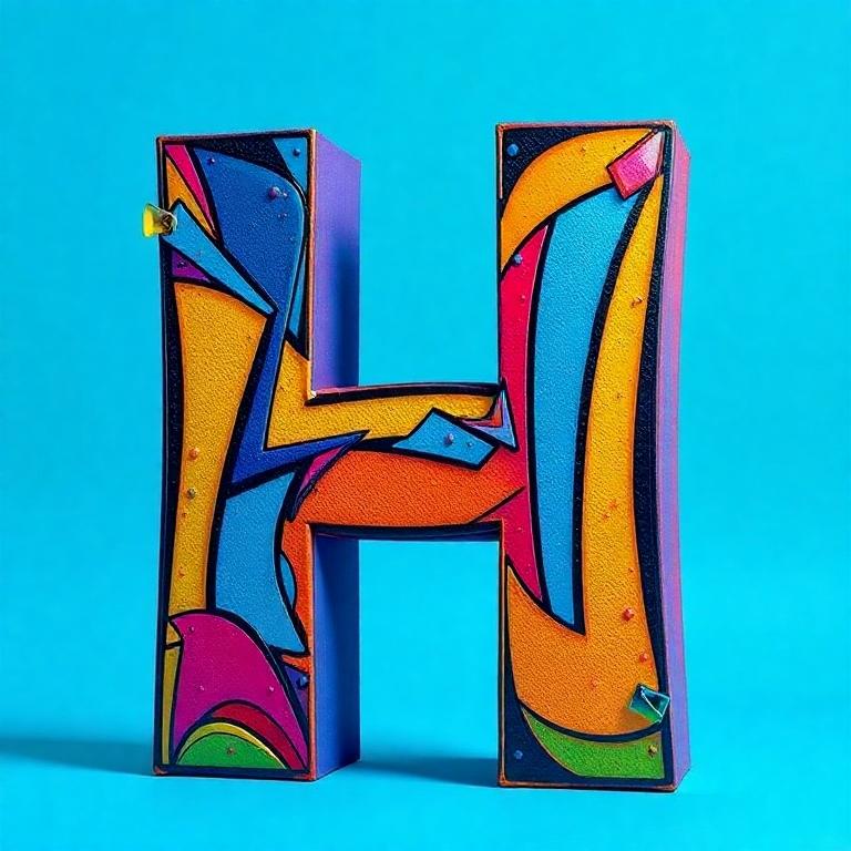 Graffiti — letter H