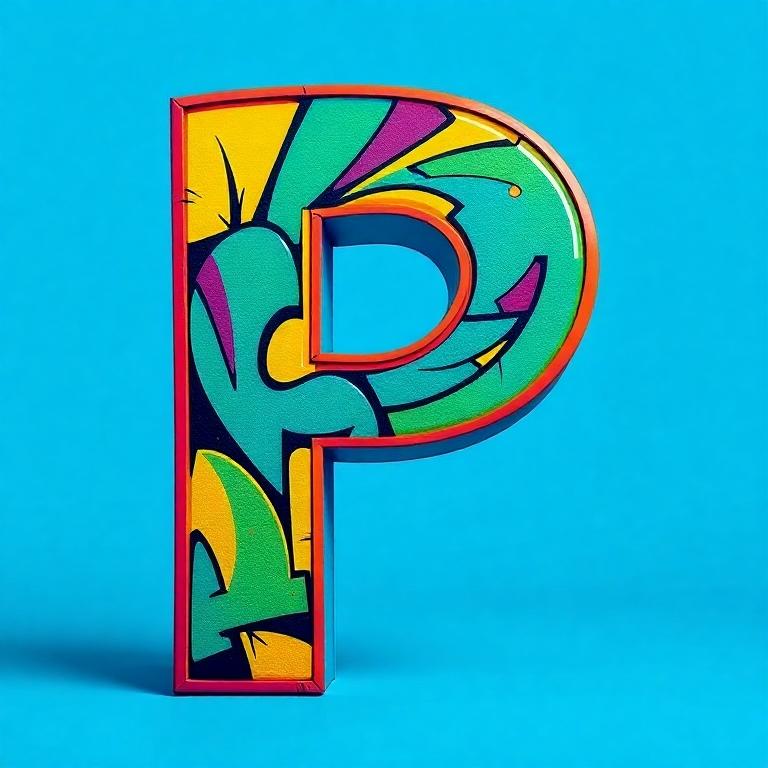 Graffiti — letter P