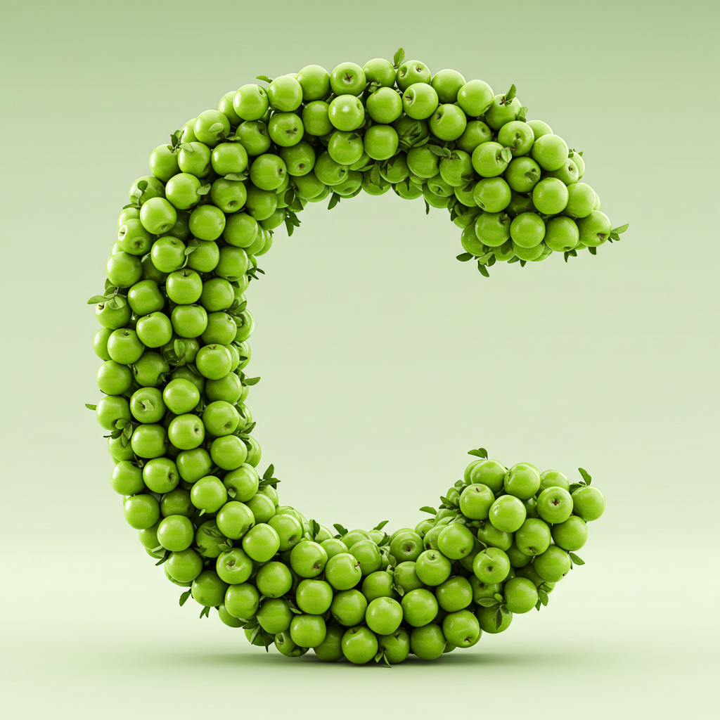 Green apples — letter C