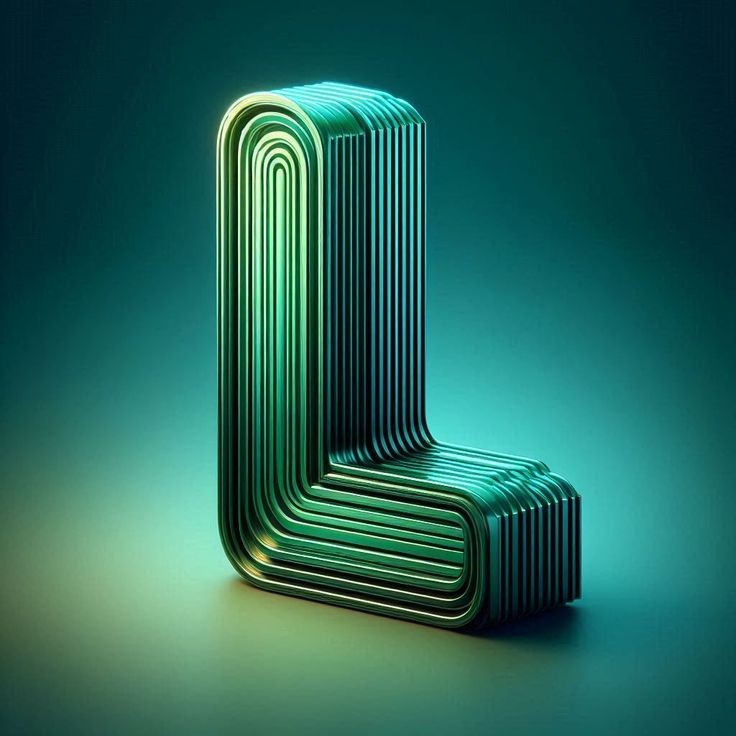 Green crystal — letter L