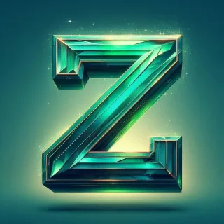 Green crystal — letter Z