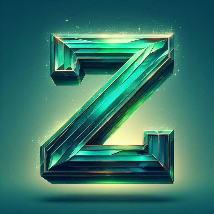 Green crystal — letter Z