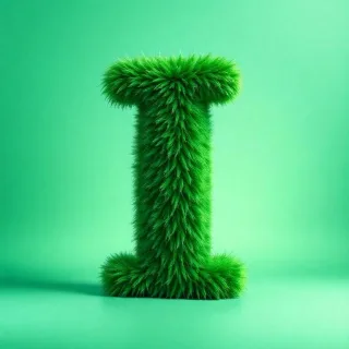 Green fur — letter I