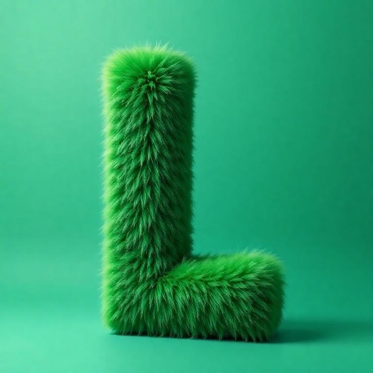 Green fur — letter L