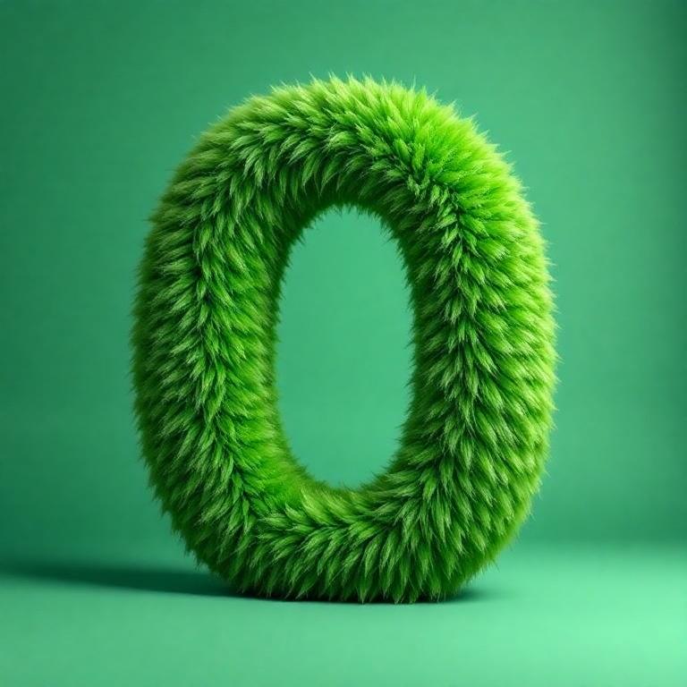 Green fur — letter O