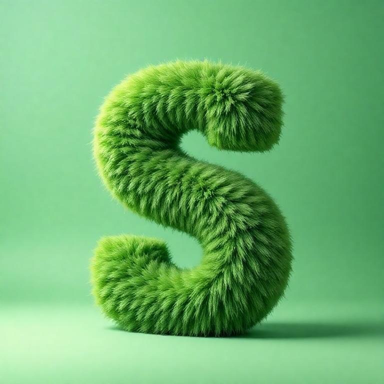 Green fur — letter S