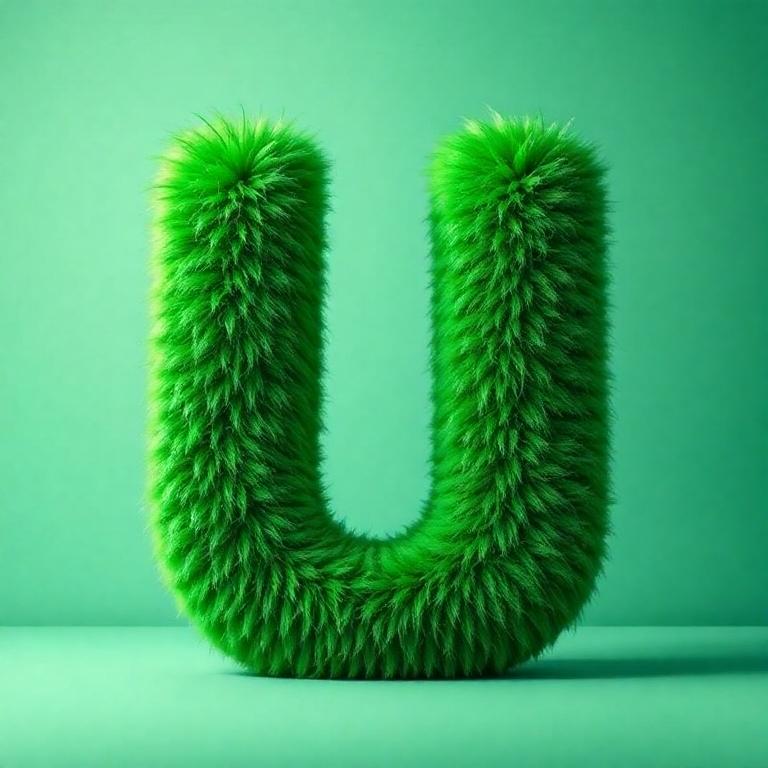 Green fur — letter U