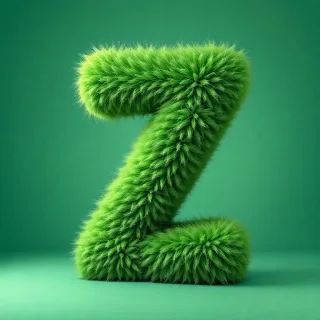 Green fur — letter Z