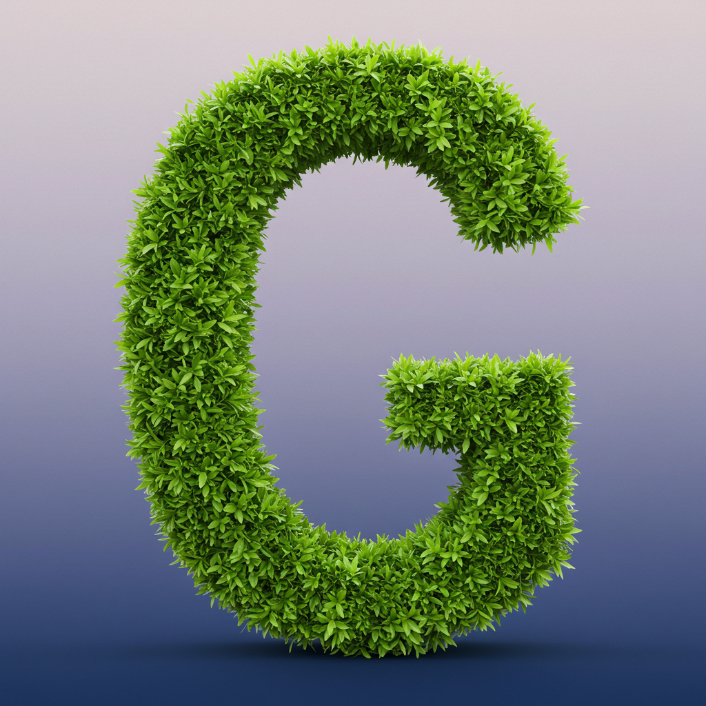 Green leaves 2 — letter G