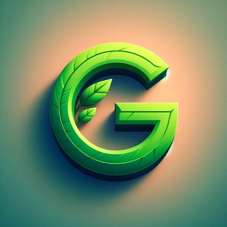 Green leaves — letter G