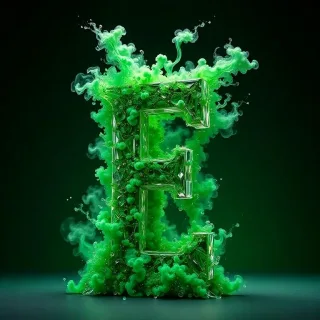 Green smoke — letter E