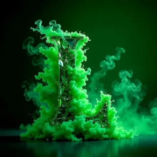 Green smoke — letter L
