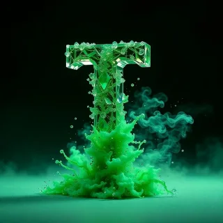 Green smoke — letter T
