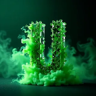 Green smoke — letter U
