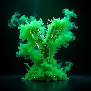 Green smoke — letter Y