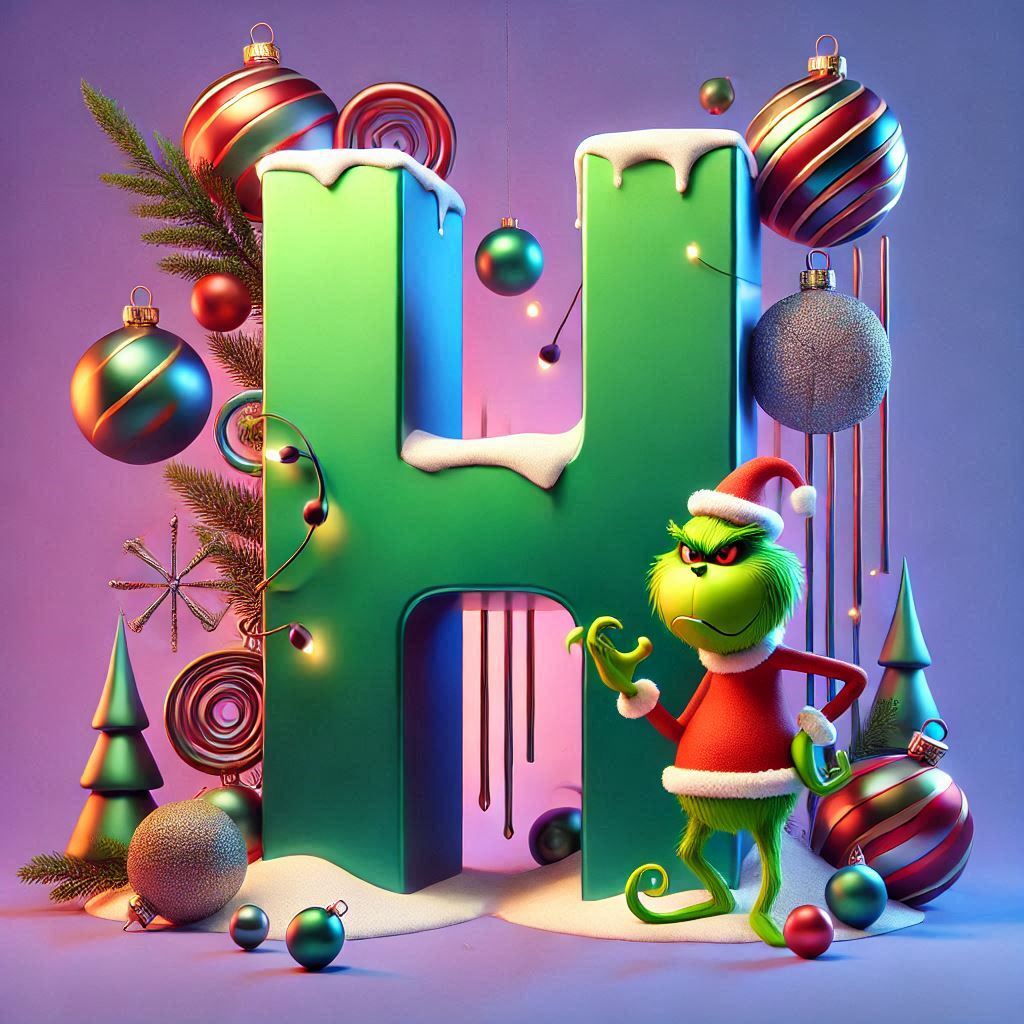 Grinch 2 — letter H (variant 2)