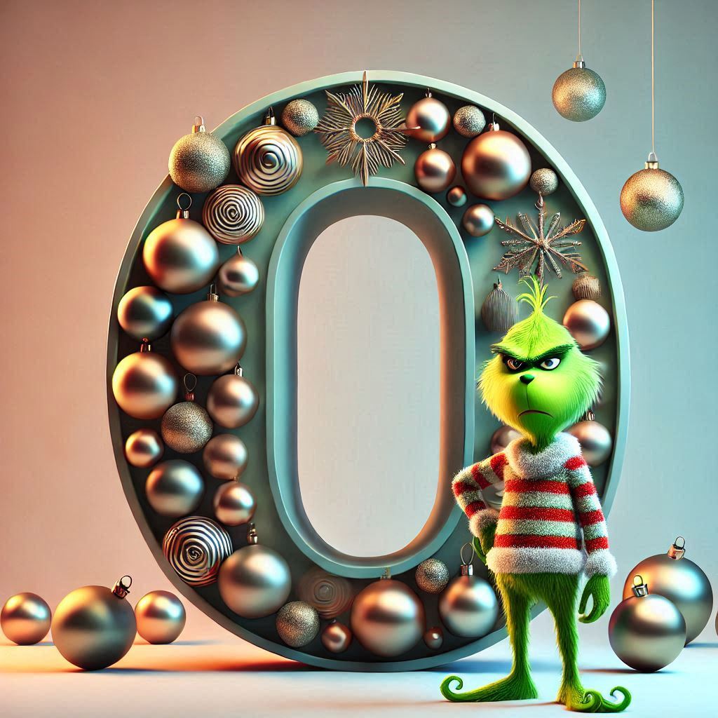 Grinch 2 — letter O (variant 2)