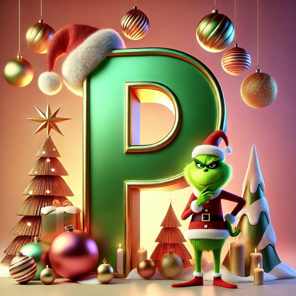 Grinch 2 — letter P (variant 2)