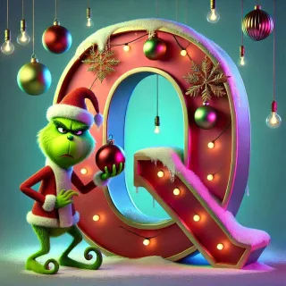Grinch 2 — letter Q
