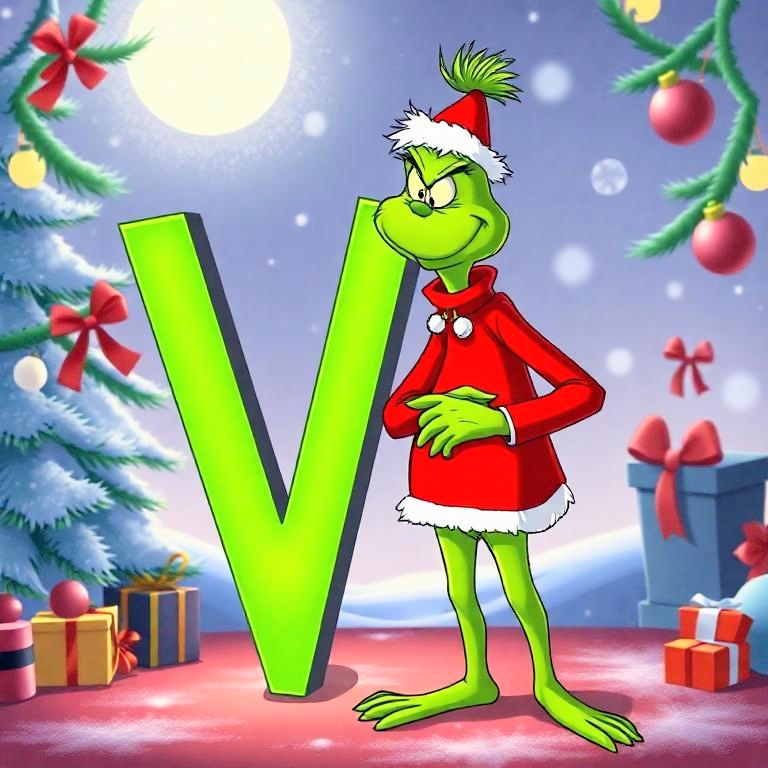 Grinch — letter V