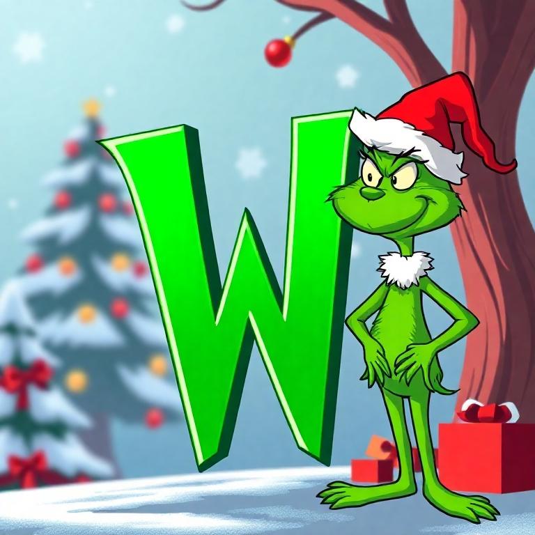 Grinch — letter W